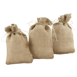 Jute zakken 15 cm x 25 cm